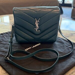 Saint Laurent Matelasse Calfskin Monogram LouLou Toy Crossbody
